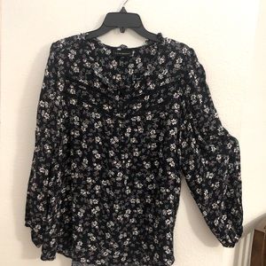 Blue long sleeve pop over